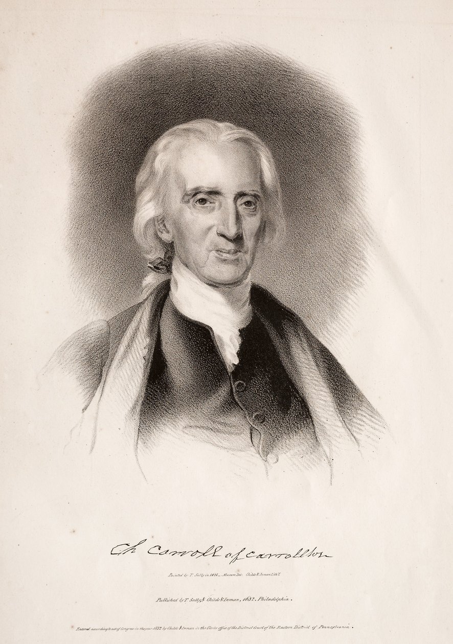 Charles Carroll von Carrollton, Maryland, 1832 von Albert Newsam