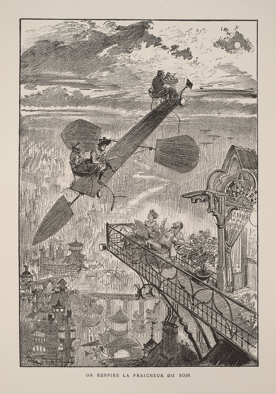 Illustration für Le vingtième siècle: La vie électrique von Albert Robida