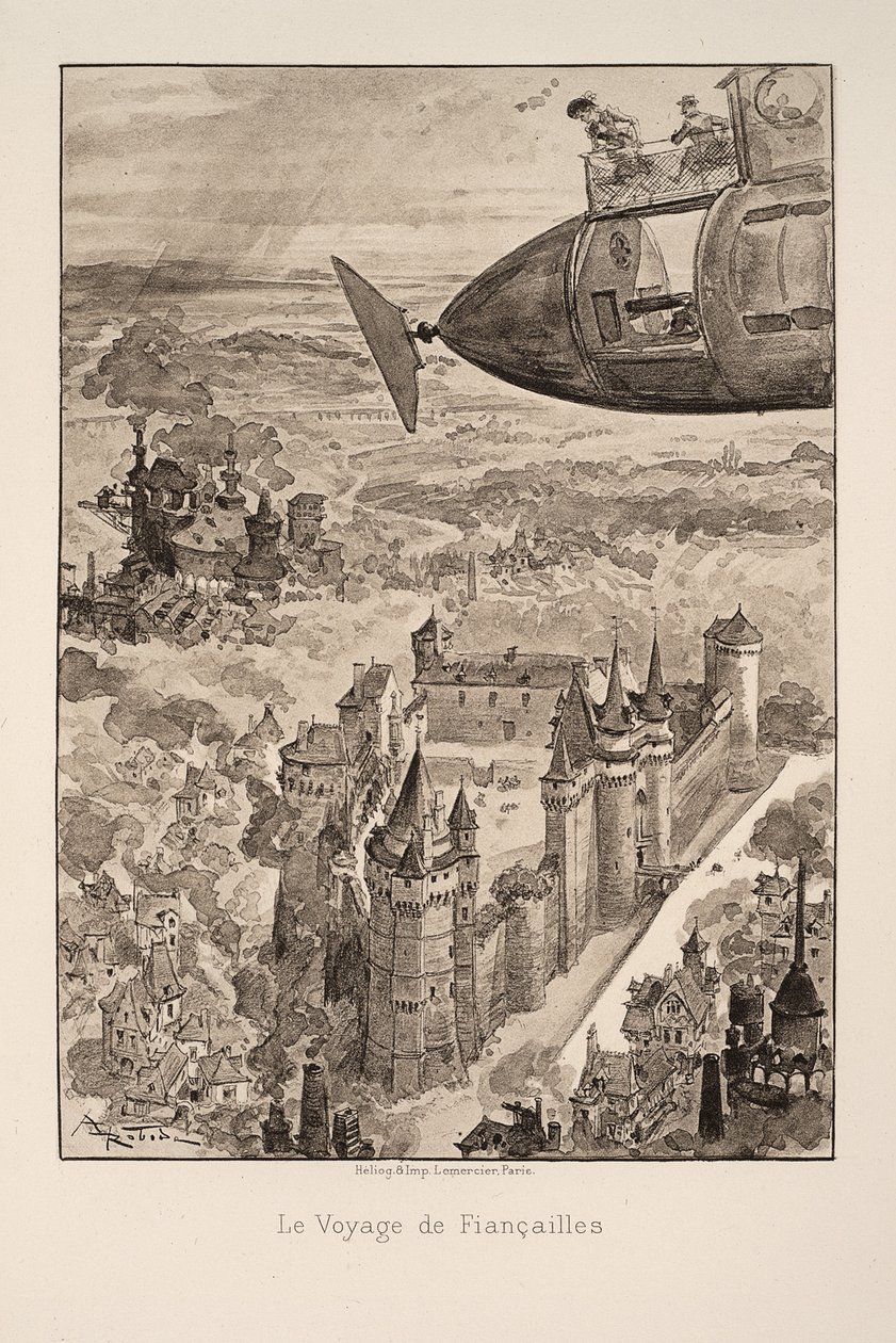 Illustration für Le vingtième siècle: La vie électrique von Albert Robida