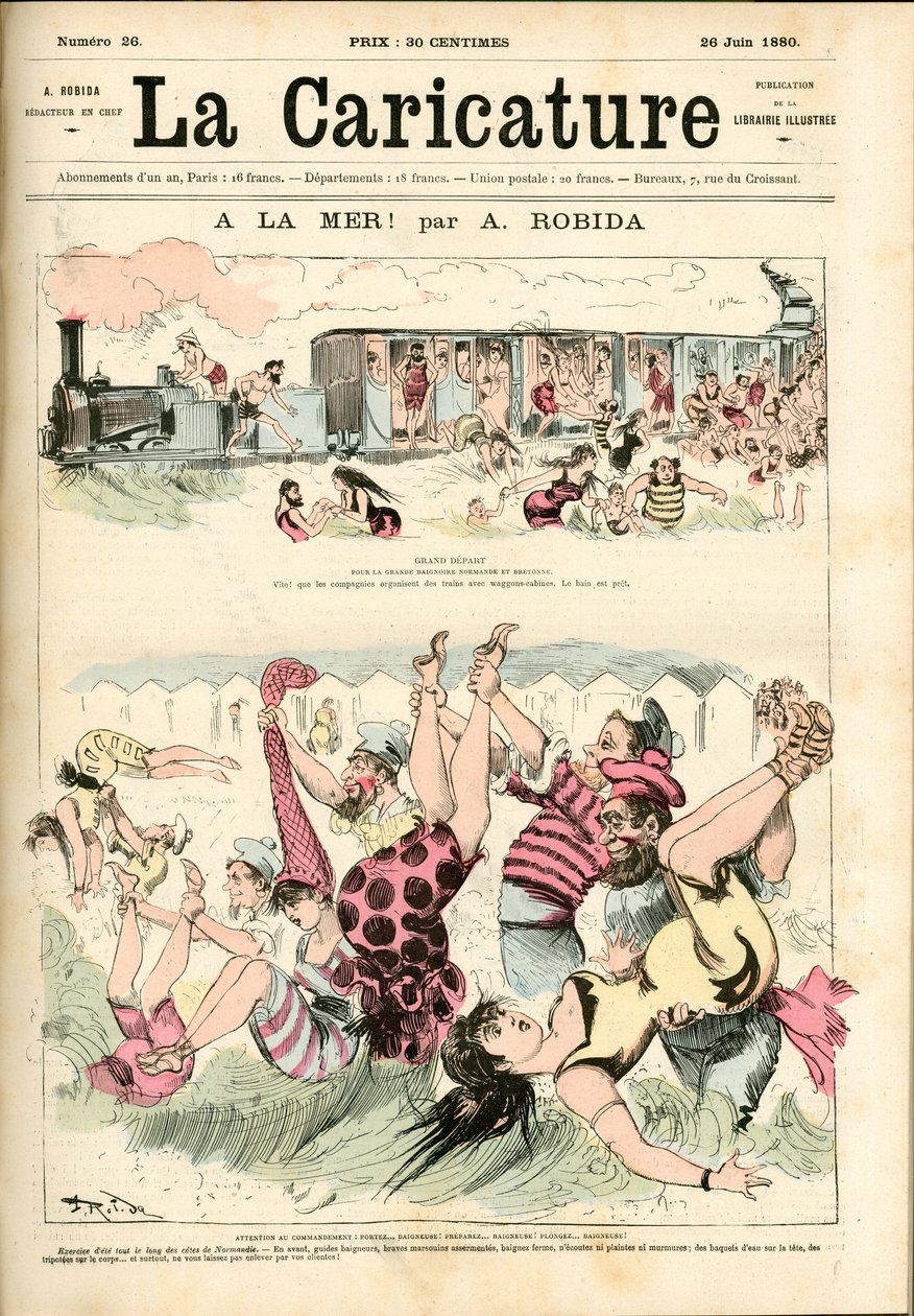 Zum Meer! 1880 von Albert Robida