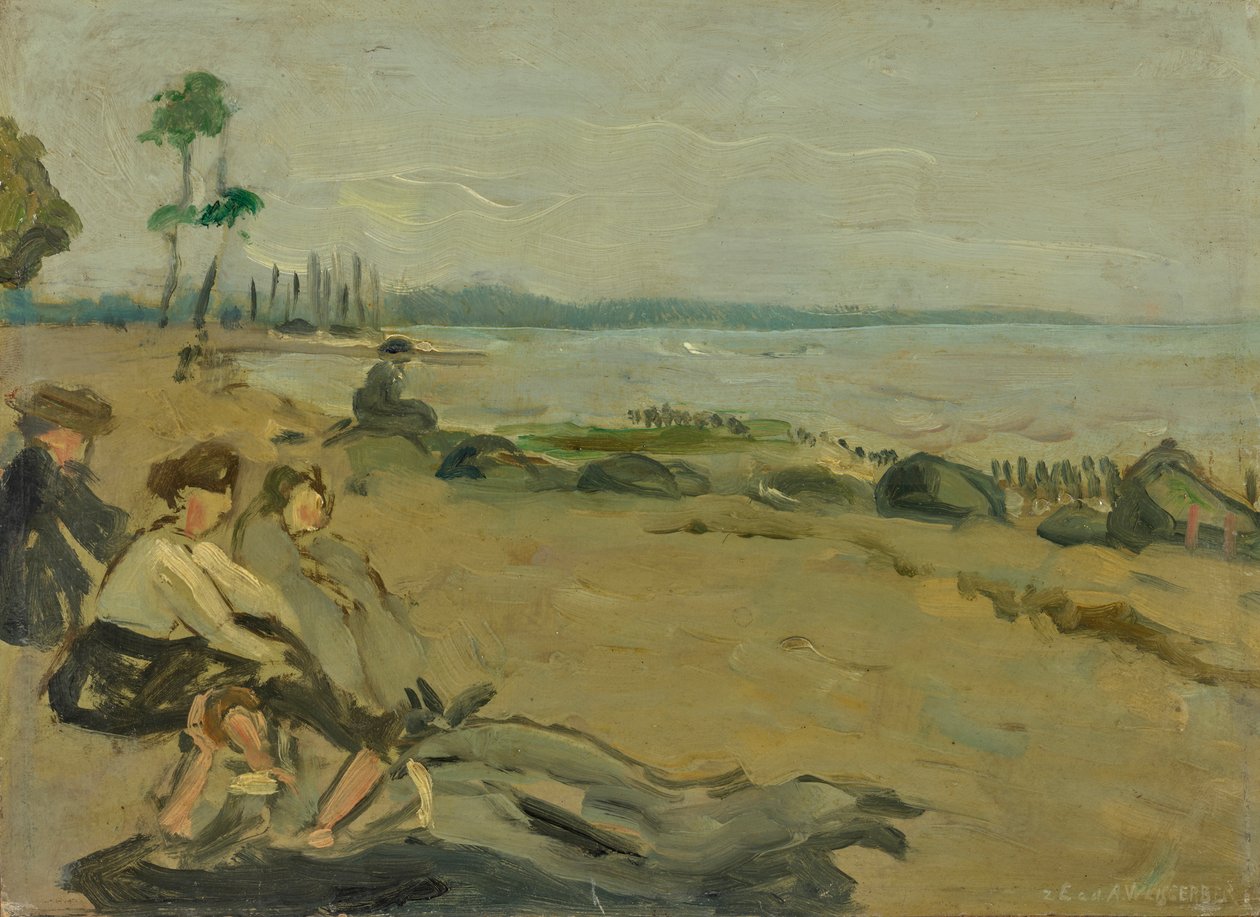 Badestrand von Albert Weisgerber
