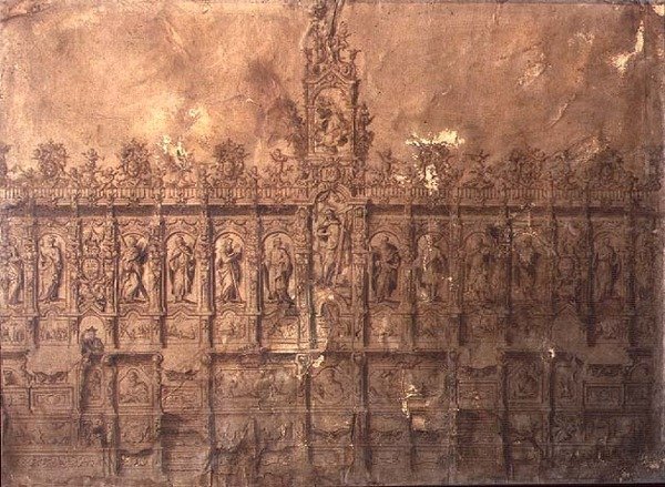 Entwurf für die Chorgestühle von Alberto de or Joaquin de(1674 1724) Churriguera
