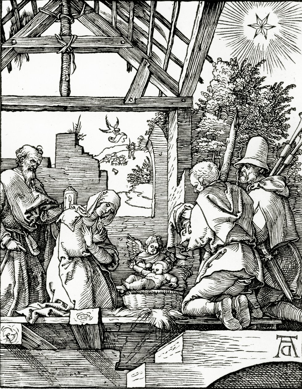 Geburt Christi, aus der Kleinen Passion, 1510 von Albrecht Dürer