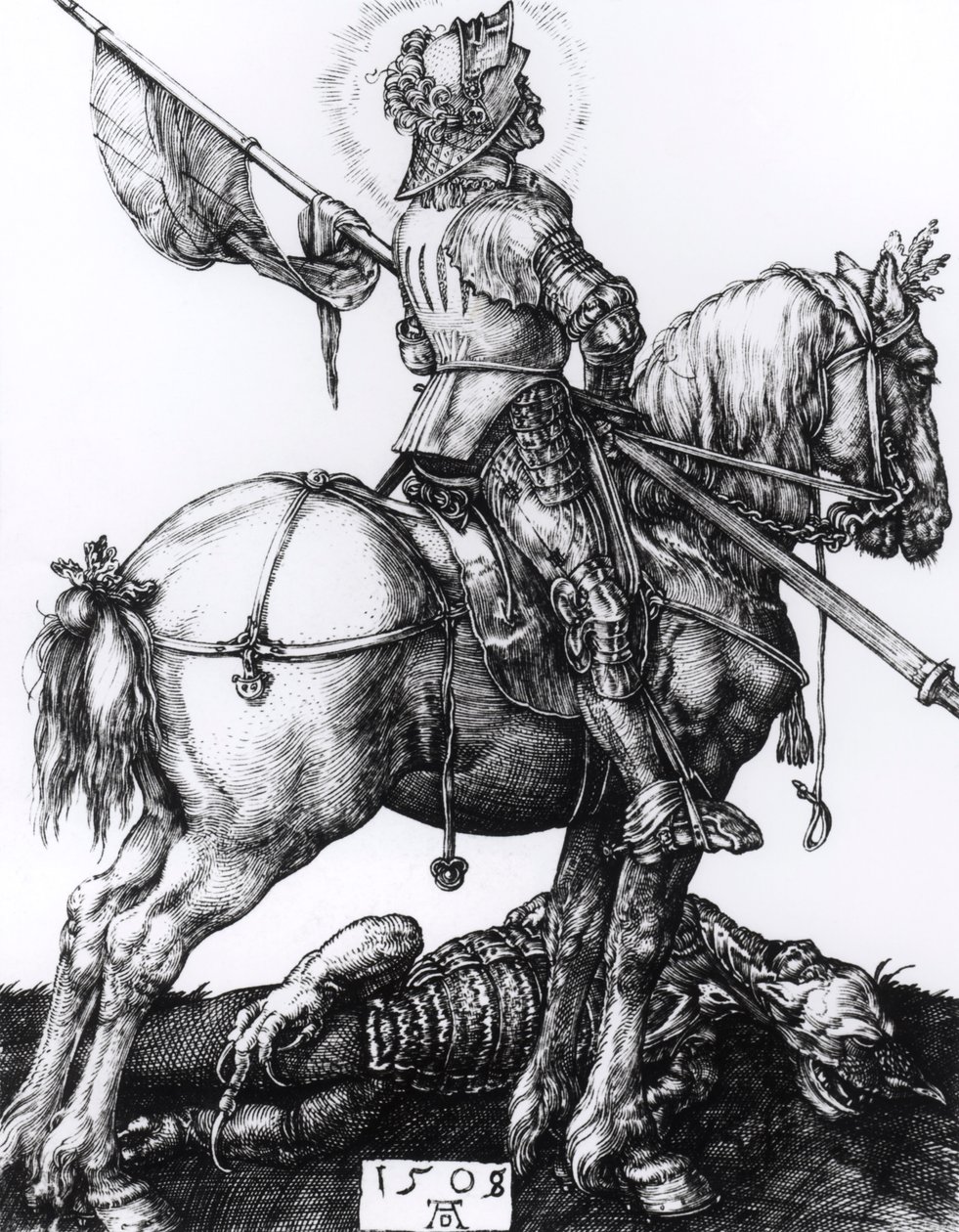 St. Georg und der Drache, 1508 von Albrecht Dürer