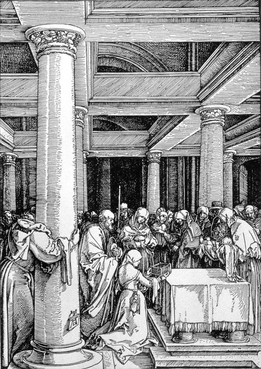 Die Darstellung im Tempel, ca. 1503-4 von Albrecht Dürer