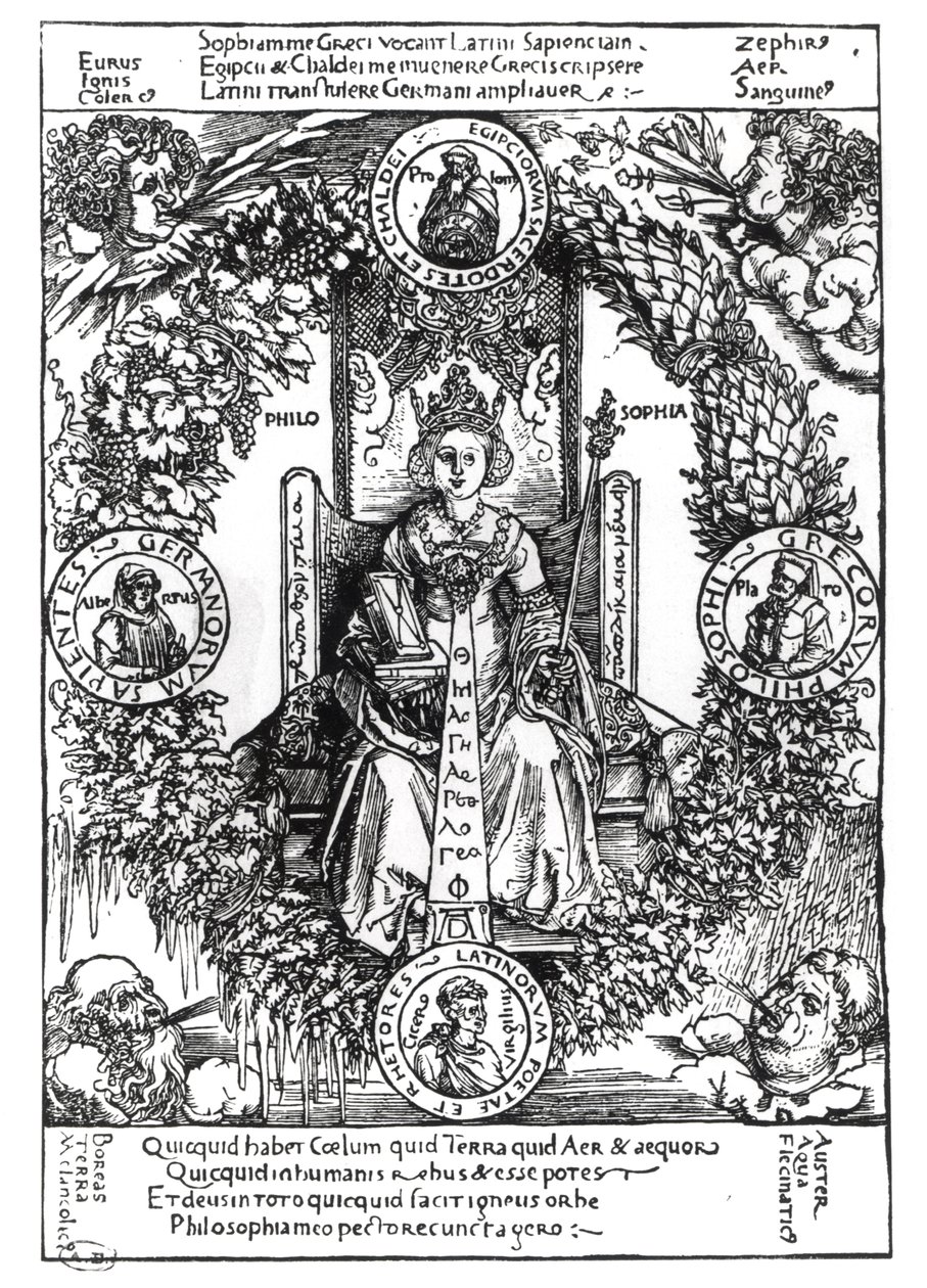 Allegorie der Philosophie, 1502 von Albrecht Dürer