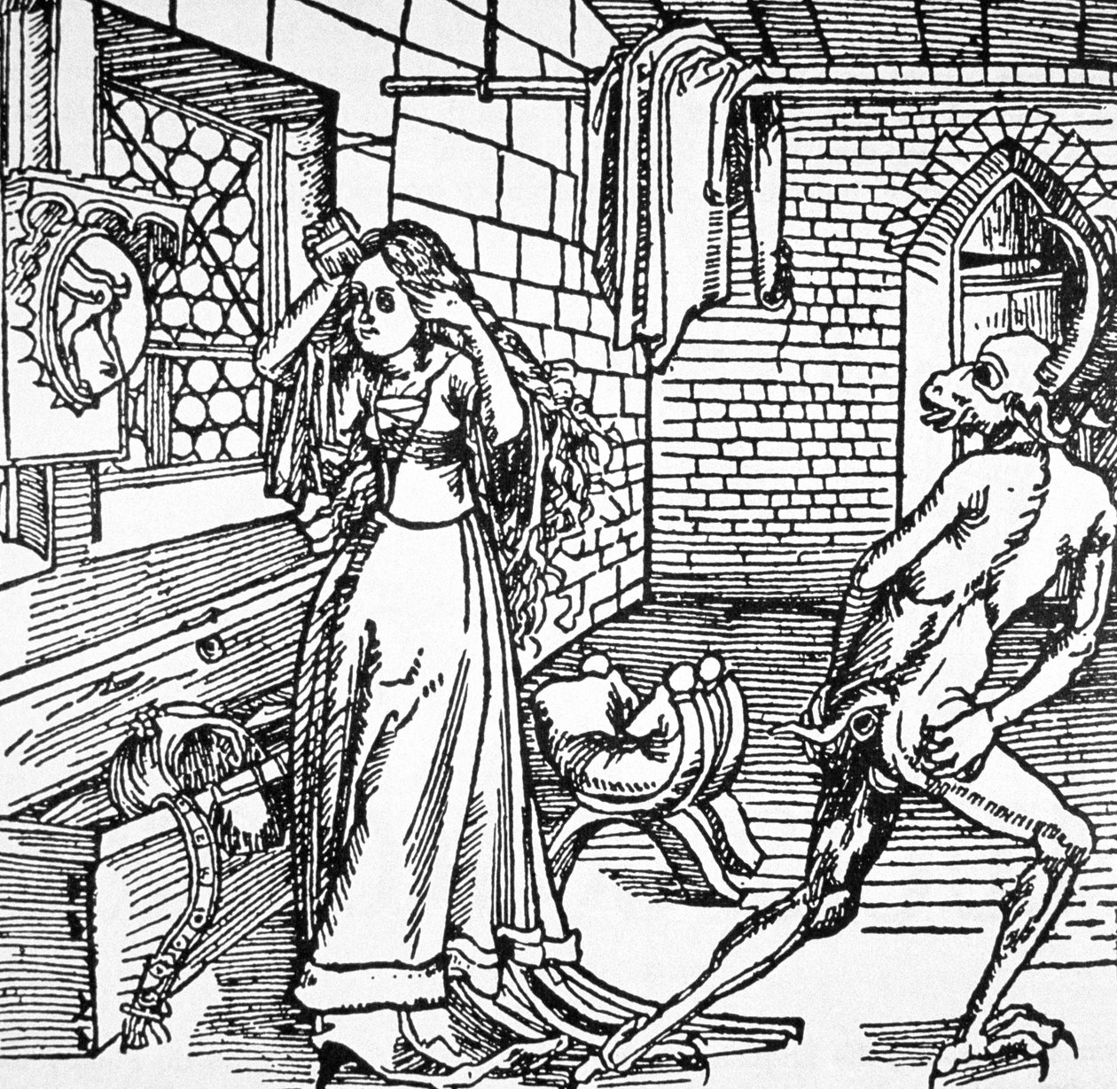 Der Teufel und die Kokette, Kopie einer Illustration aus 