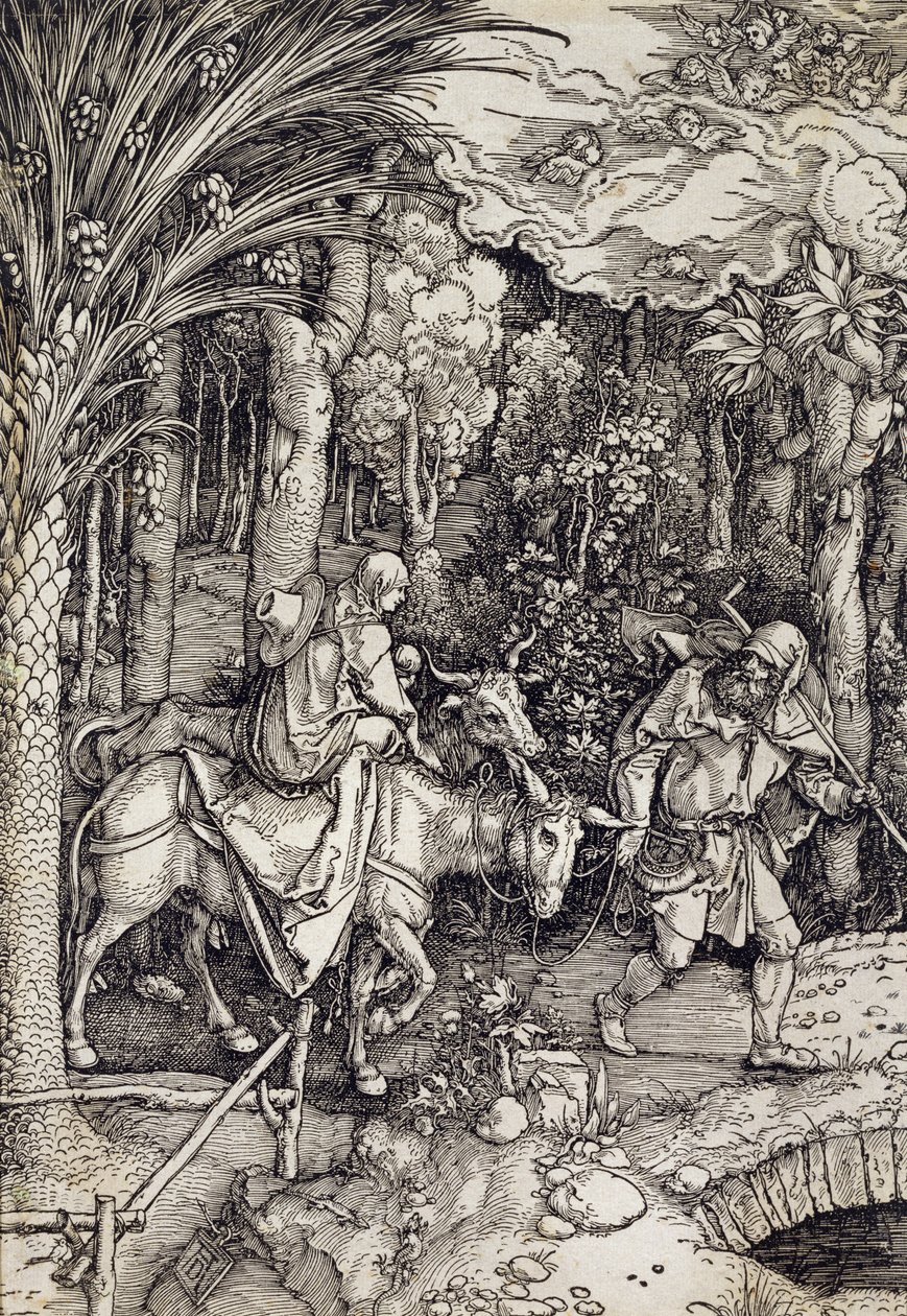 Die Flucht nach Ägypten, ca. 1500 von Albrecht Dürer