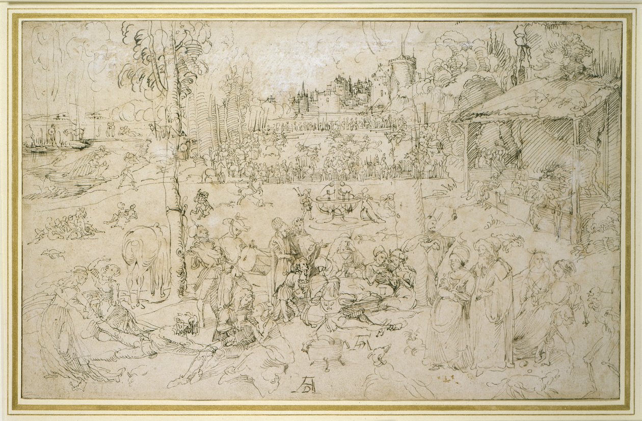 Die Freuden der Welt, ca. 1496-97 von Albrecht Dürer