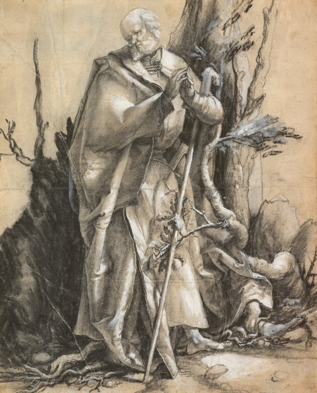 Bärtiger Heiliger im Wald, ca. 1516 von Albrecht Dürer