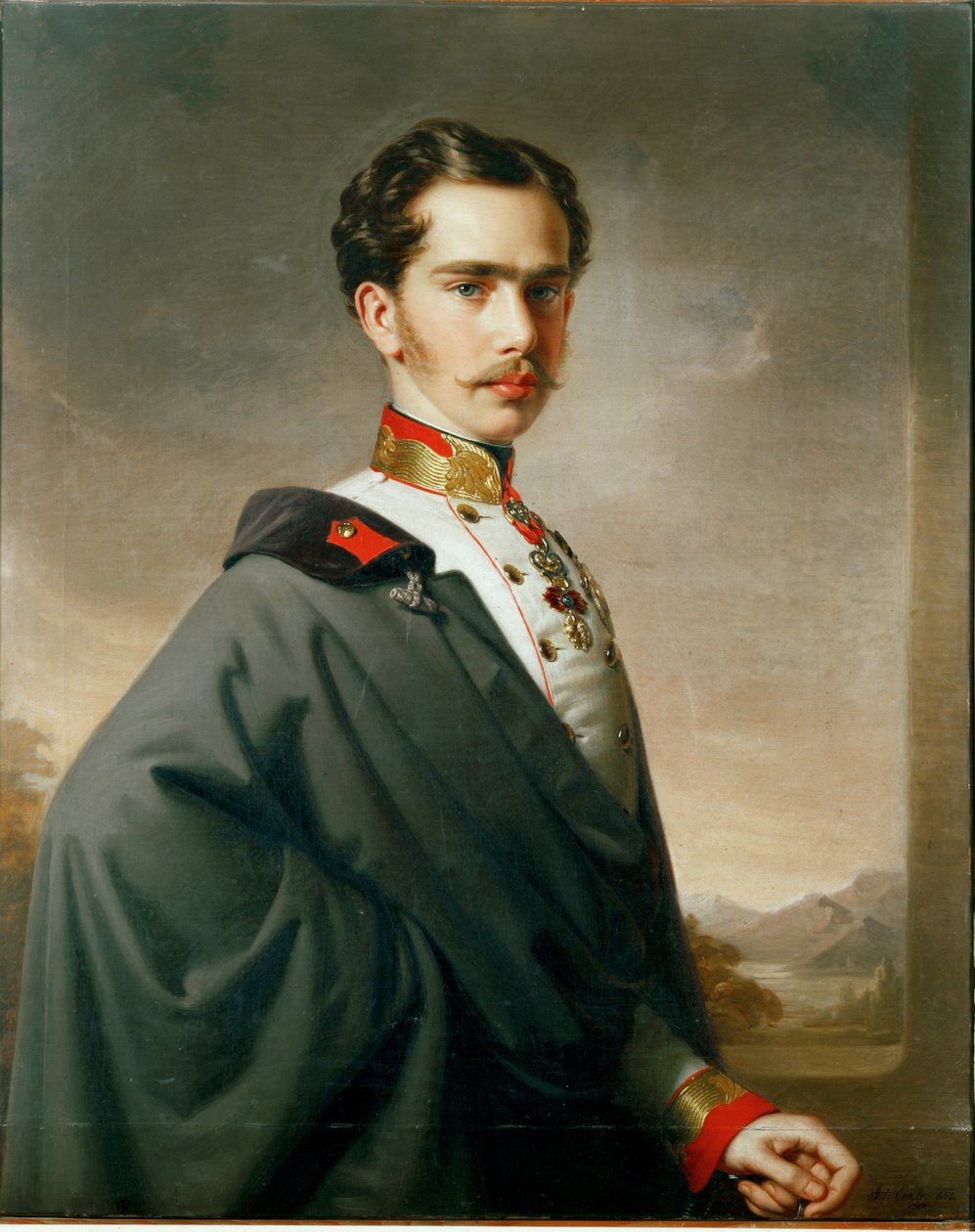Kaiser Franz Joseph I. von Österreich als junger Mann von Albrecht Adam