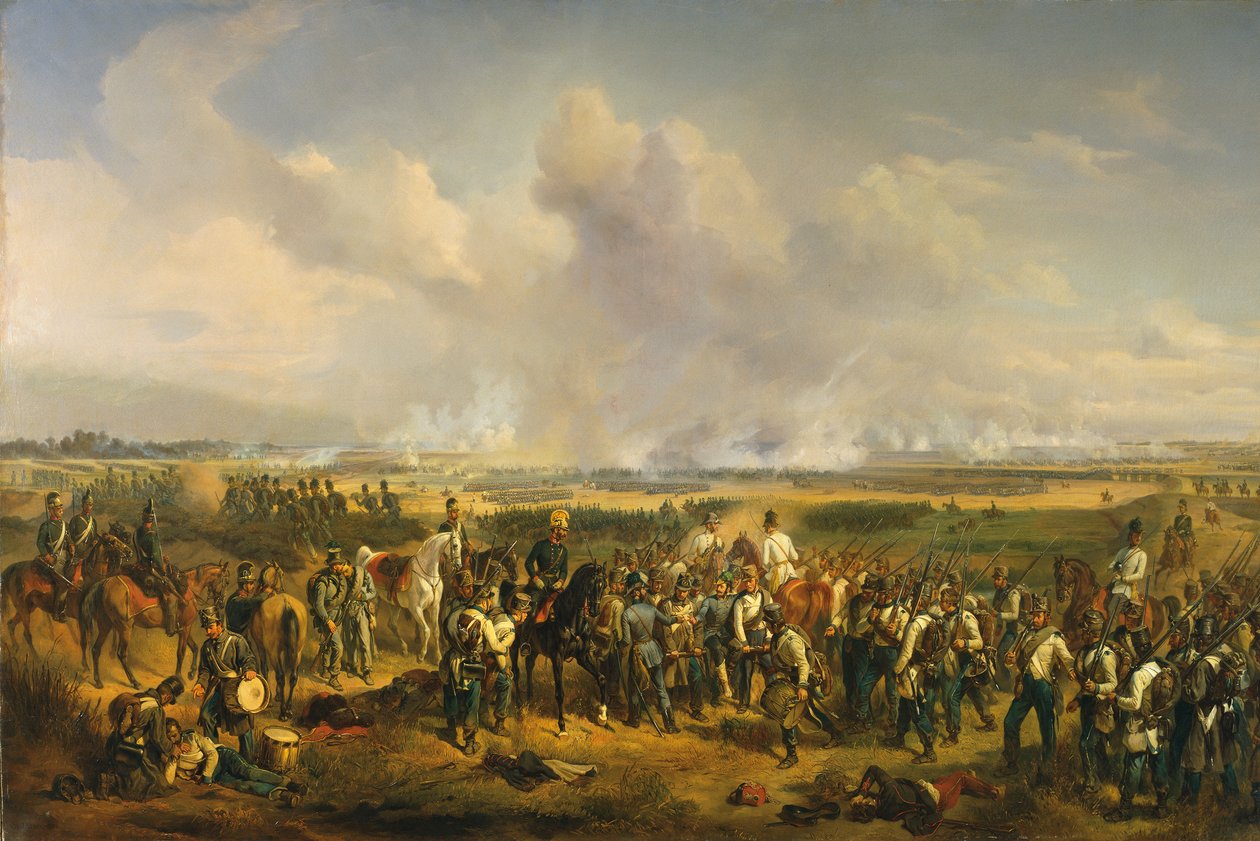 Die Schlacht von Szreg am 5. August 1849, 1853 von Albrecht Adam