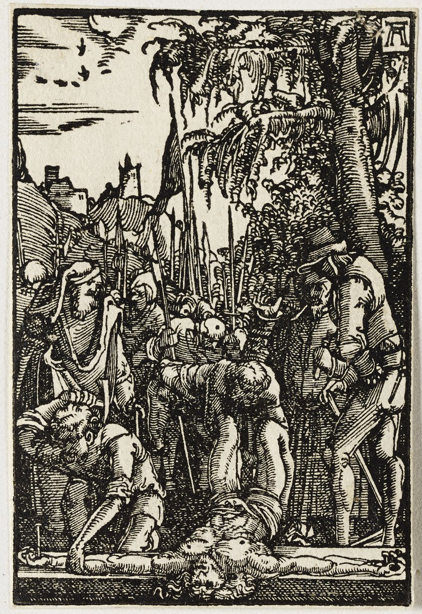 Christus ans Kreuz genagelt, ca. 1513 von Albrecht Altdorfer