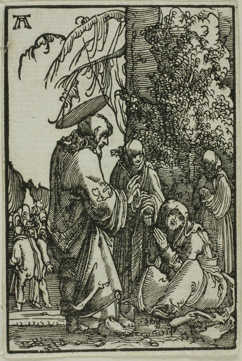 Christus verabschiedet sich von seiner Mutter, aus Der Fall und die Erlösung des Menschen von Albrecht Altdorfer