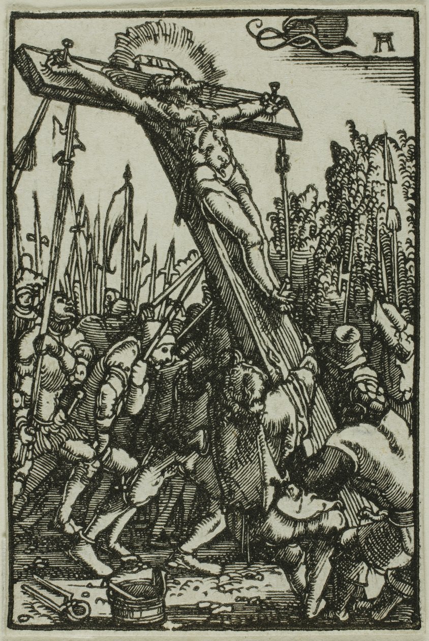 Kreuzaufrichtung, aus Der Sündenfall und die Erlösung des Menschen von Albrecht Altdorfer