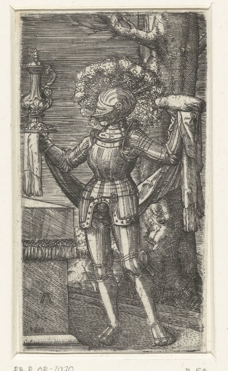 Ritter mit Wein und Brot von Albrecht Altdorfer