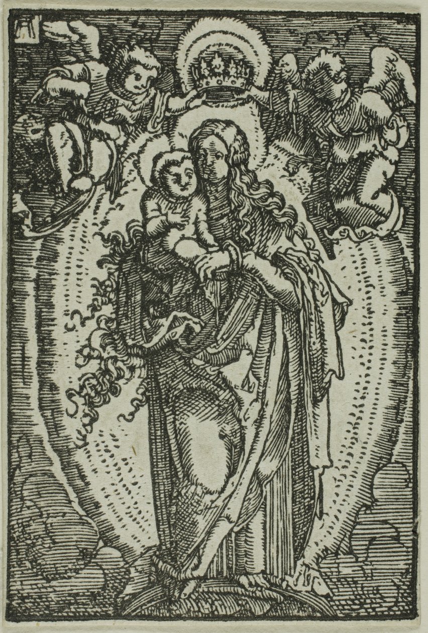 Die Krönung der Jungfrau, aus Der Fall und die Erlösung des Menschen von Albrecht Altdorfer