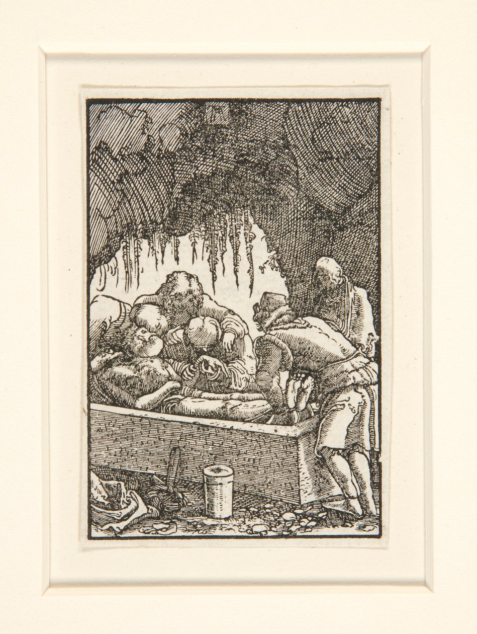 Die Grablegung Christi, aus der Serie Der Fall und die Erlösung des Menschen von Albrecht Altdorfer