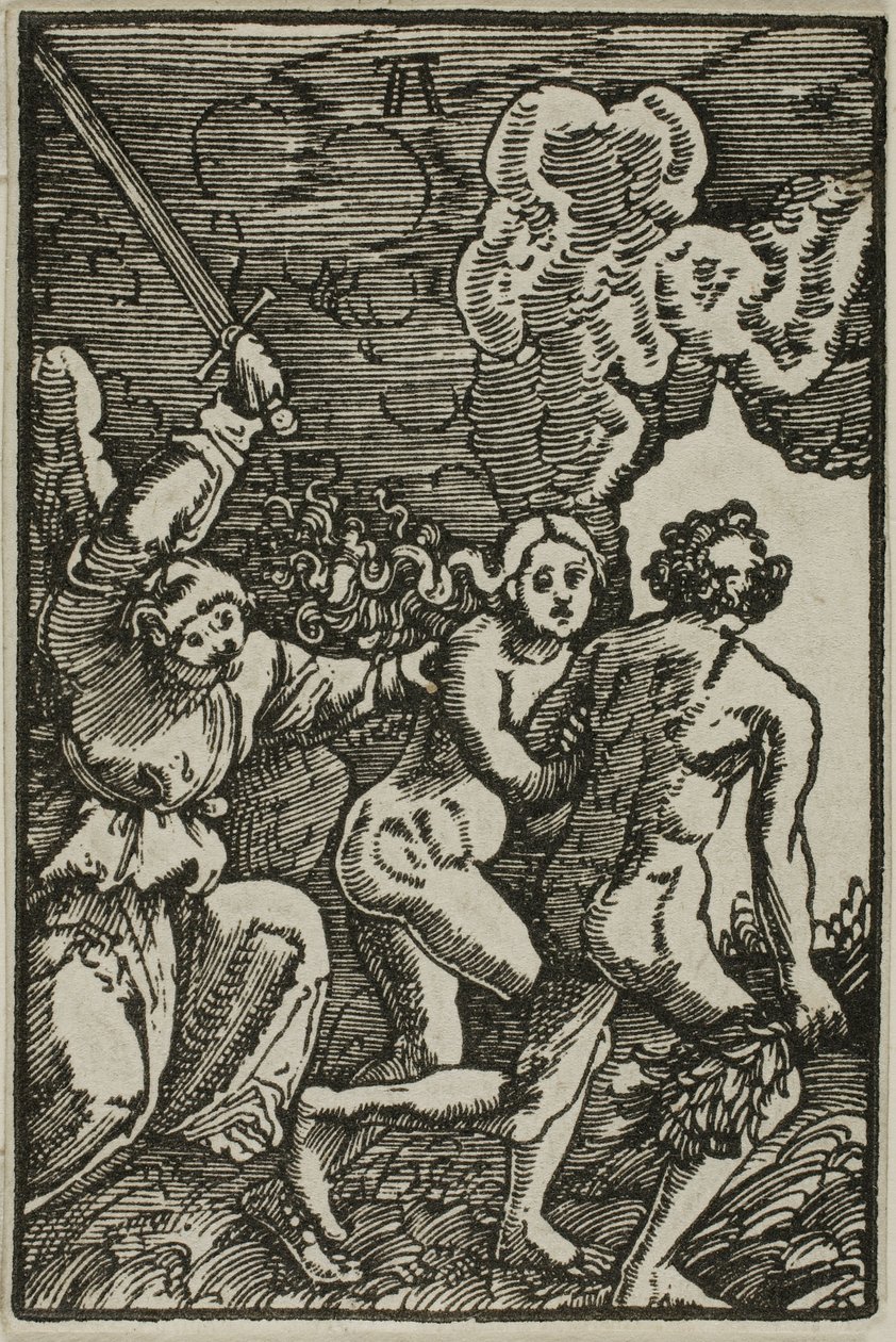 Die Vertreibung aus dem Paradies, aus Der Fall und die Erlösung des Menschen von Albrecht Altdorfer