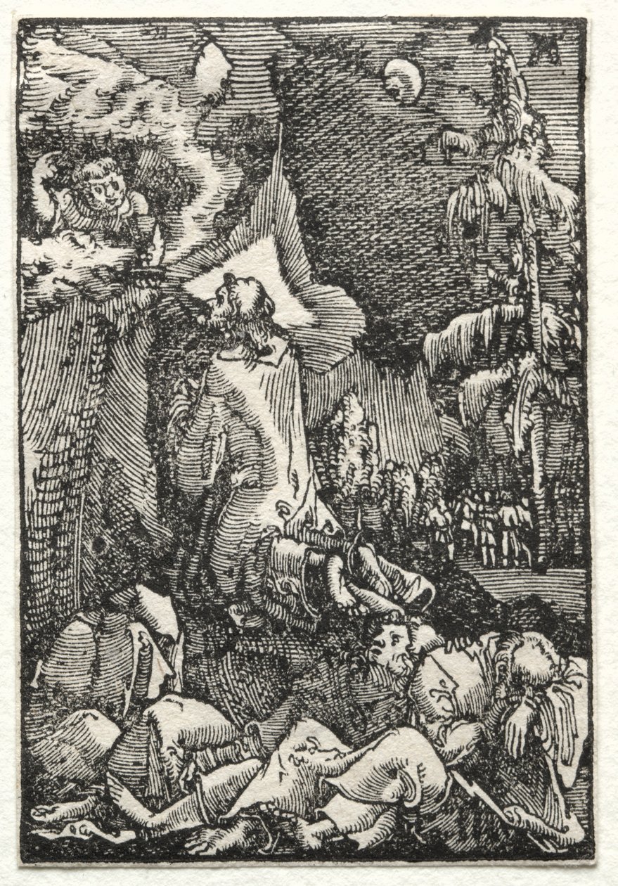 Der Fall und die Erlösung des Menschen: Christus am Ölberg, ca. 1515 von Albrecht Altdorfer