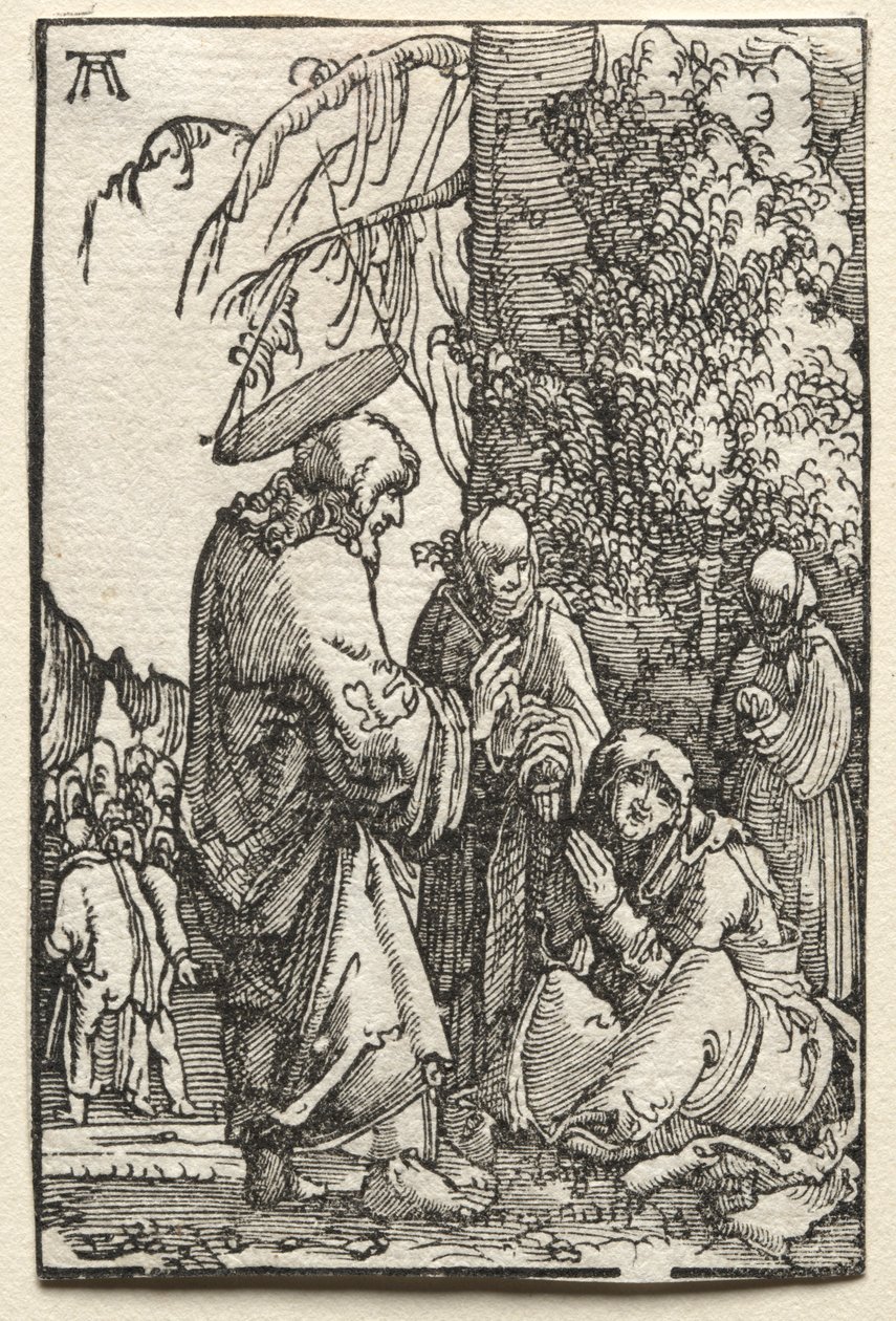 Der Fall und die Erlösung des Menschen: Christus verabschiedet sich von seiner Mutter vor der Passion, ca. 1515 von Albrecht Altdorfer