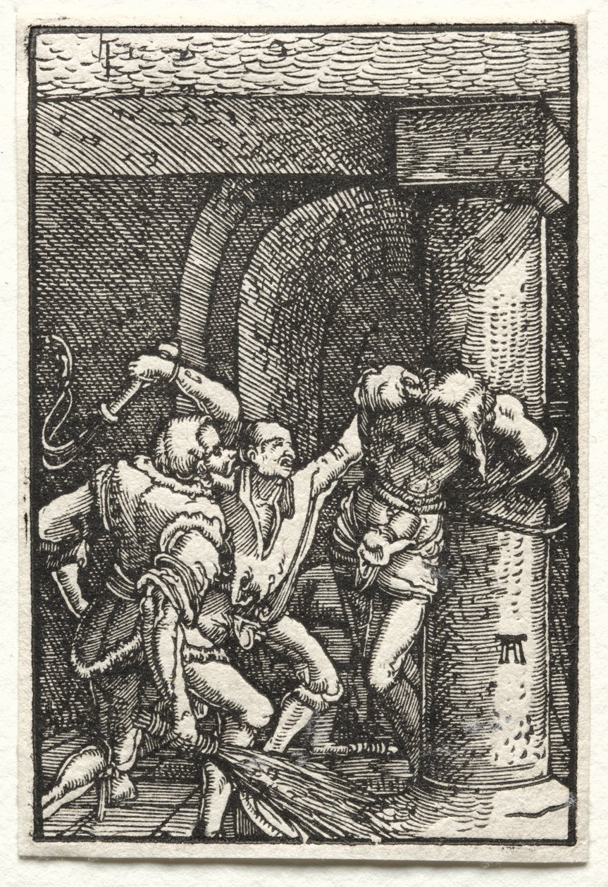 Der Fall und die Erlösung des Menschen: Geißelung Christi von Albrecht Altdorfer
