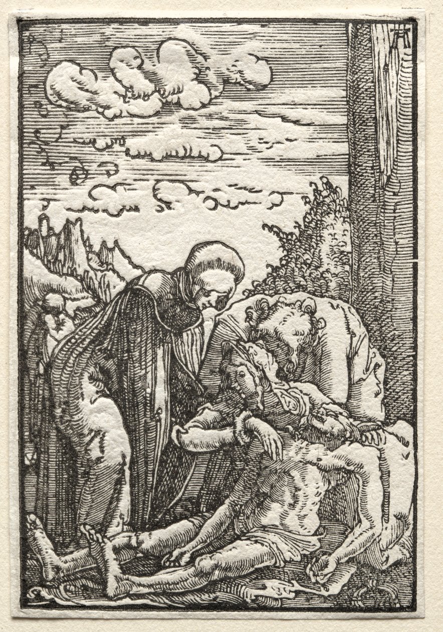 Der Fall und die Erlösung des Menschen: Die Klage unter dem Kreuz von Albrecht Altdorfer