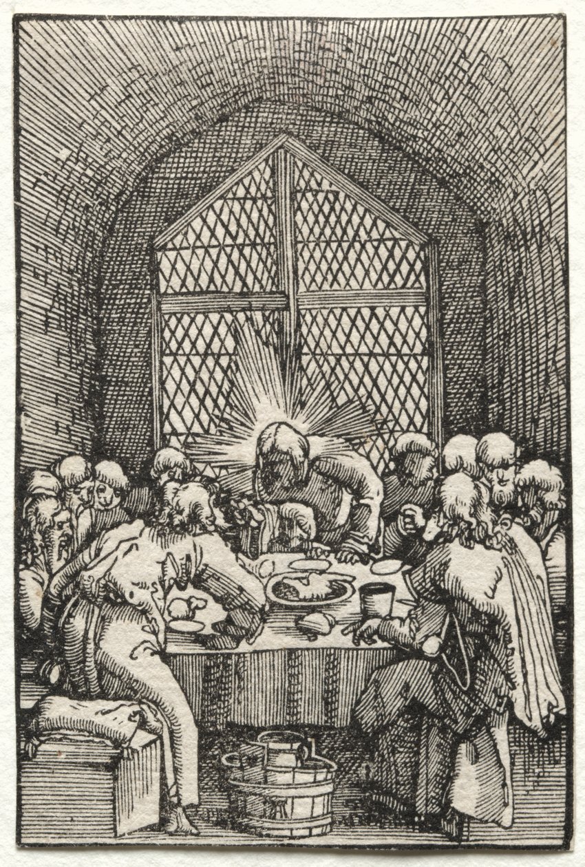 Der Fall und die Erlösung des Menschen: Das letzte Abendmahl von Albrecht Altdorfer