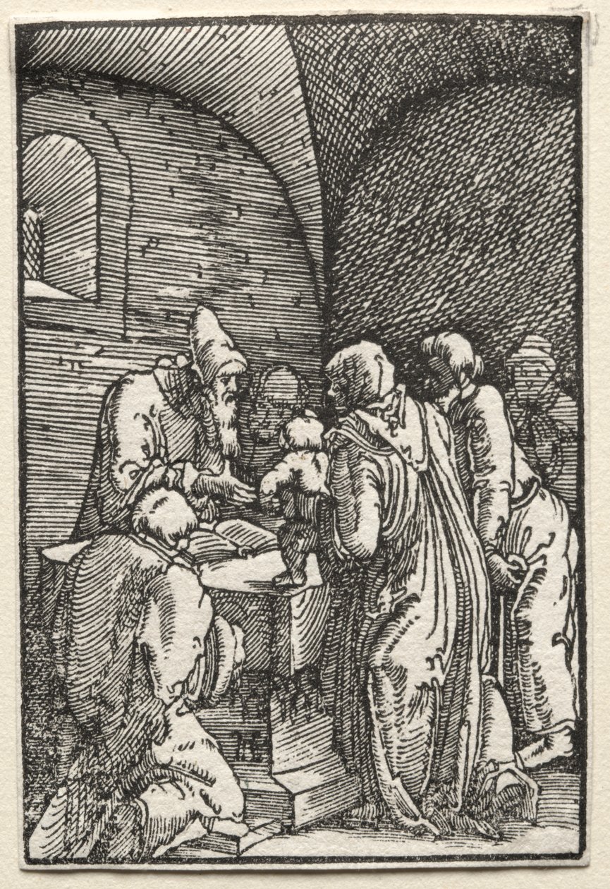Der Fall und die Erlösung des Menschen: Die Darstellung Christi im Tempel von Albrecht Altdorfer