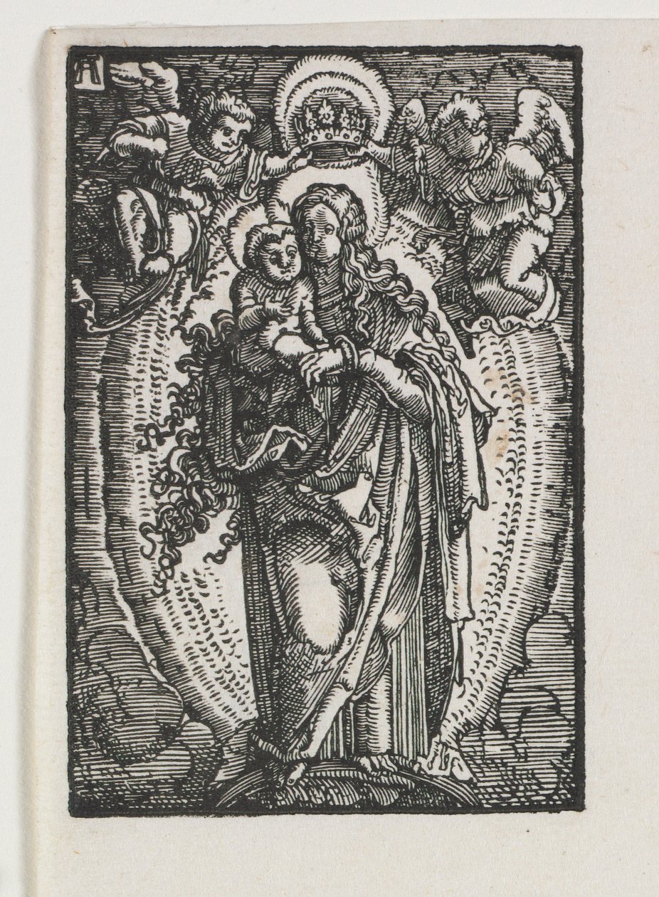 Der Fall und die Erlösung des Menschen: Die Jungfrau als Himmelskönigin von Albrecht Altdorfer