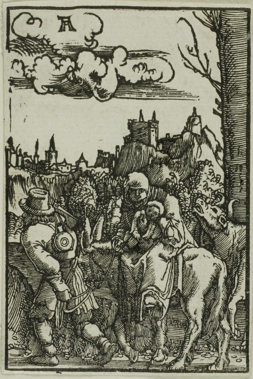 Die Flucht nach Ägypten, aus Der Fall und die Erlösung des Menschen von Albrecht Altdorfer