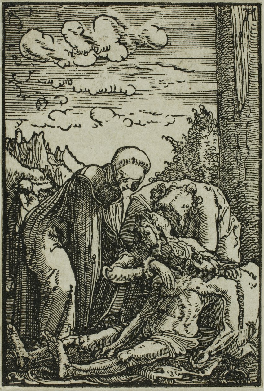 Die Klage der Jungfrau, aus Der Fall und die Erlösung des Menschen von Albrecht Altdorfer