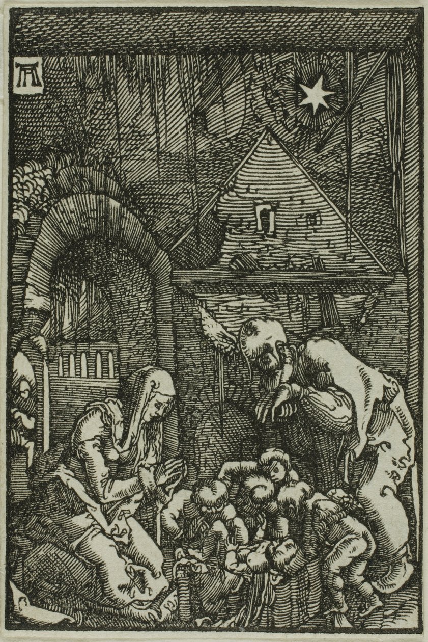 Die Geburt Christi, aus Der Fall und die Erlösung des Menschen von Albrecht Altdorfer