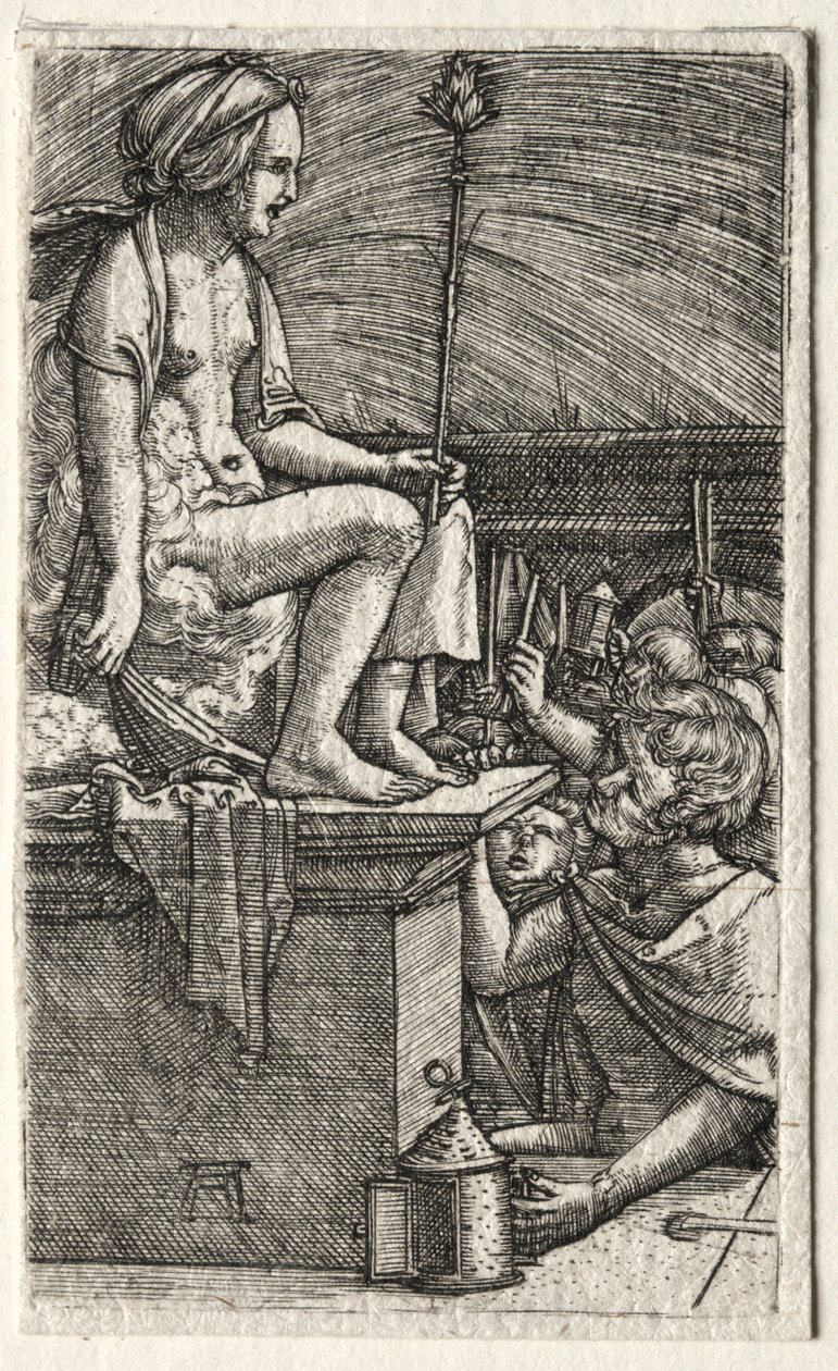 Die römische Kurtisane oder Die Rache des Zauberers Virgil, 1520-1526 von Albrecht Altdorfer