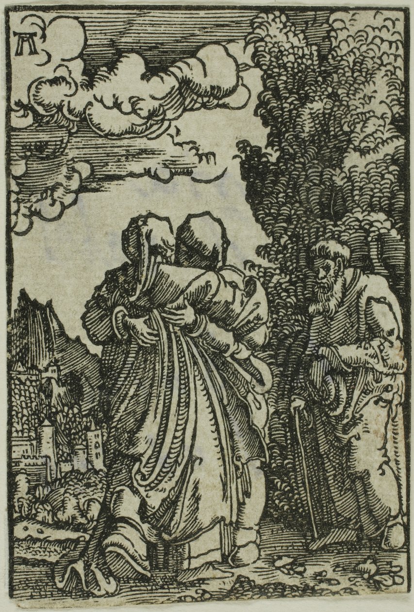 Die Heimsuchung, aus Der Fall und die Erlösung des Menschen von Albrecht Altdorfer