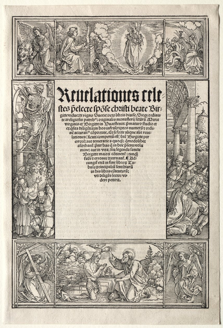 Rand - mit der Taufe Christi von Albrecht Dürer