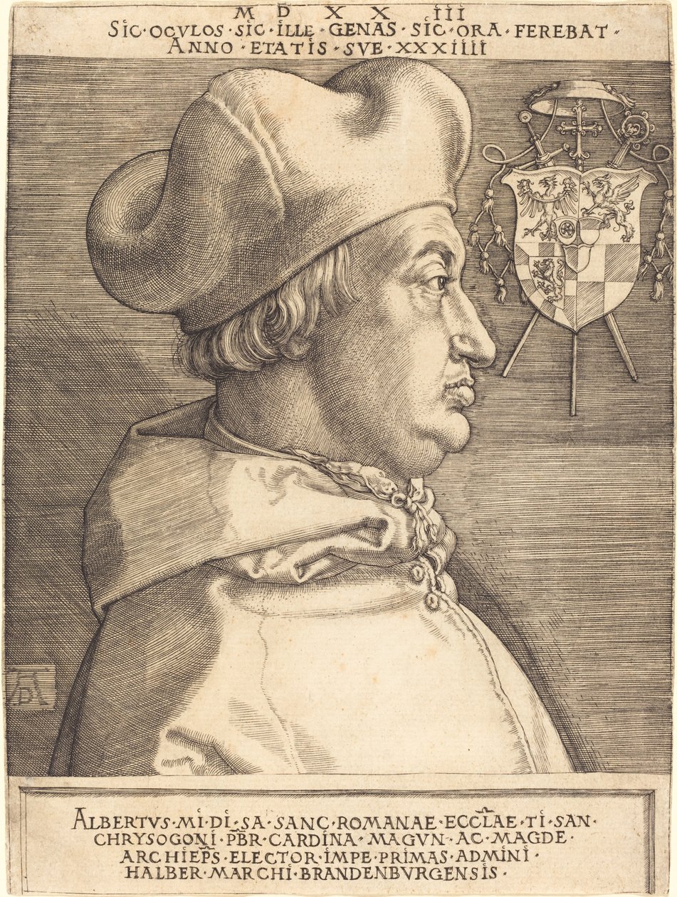Kardinal Albrecht von Brandenburg ("Großer Kardinal") von Albrecht Dürer