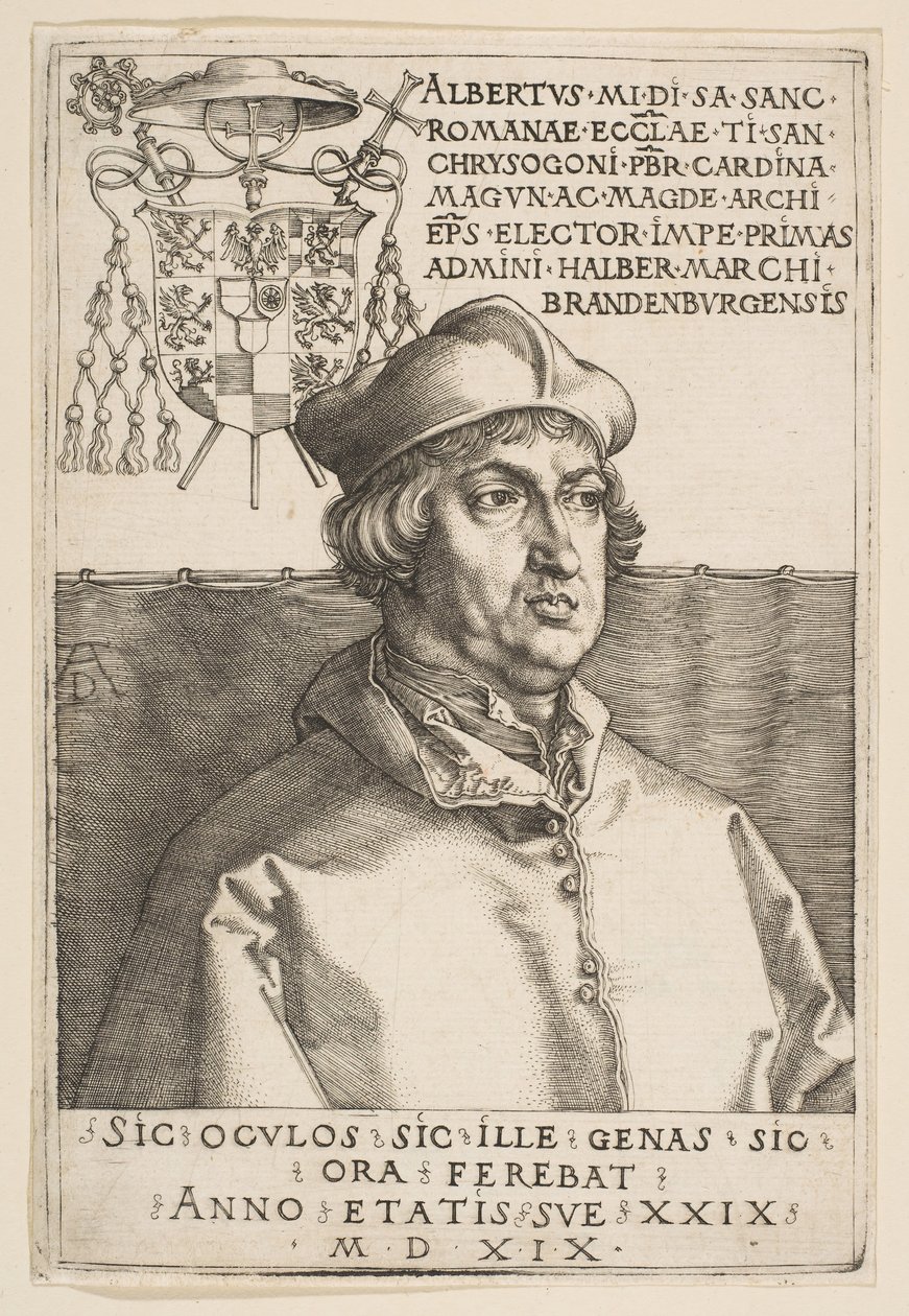 Kardinal Albrecht von Brandenburg, 1519 von Albrecht Dürer