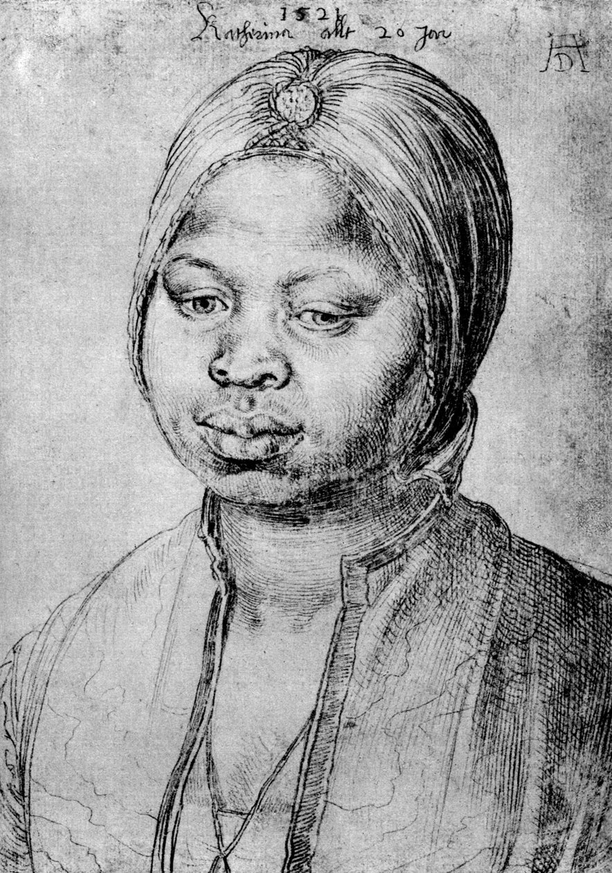 Catherine, die Mulattin des portugiesischen Bradao, 1521, 1936 von Albrecht Dürer