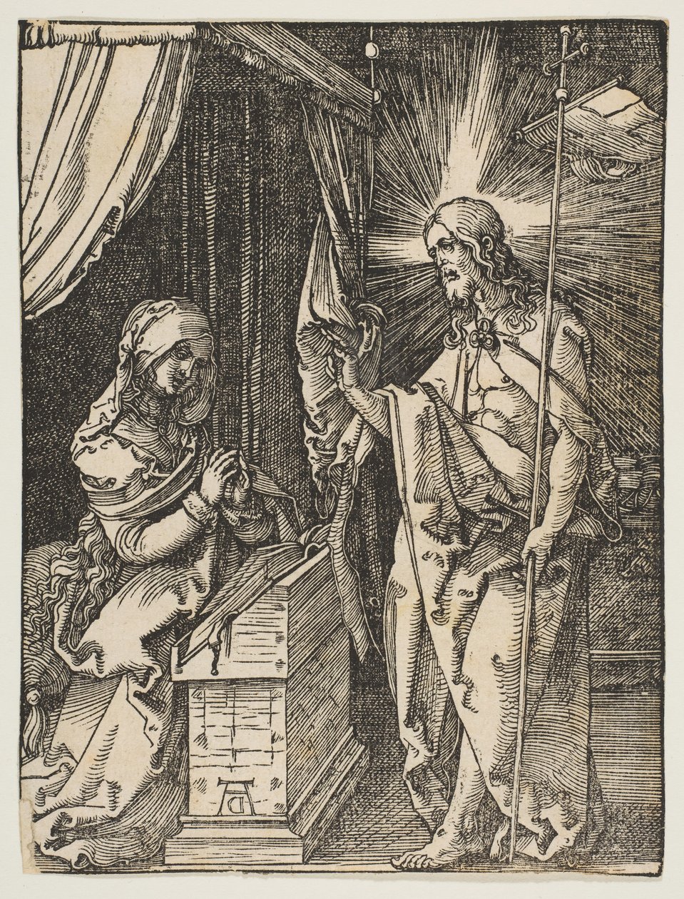 Christus erscheint seiner Mutter, aus Die kleine Passion von Albrecht Dürer