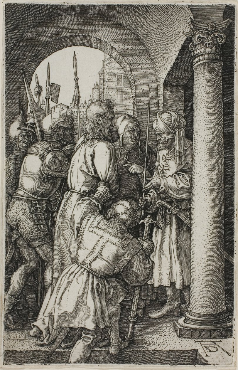 Christus vor Pilatus, aus Die gravierte Passion von Albrecht Dürer