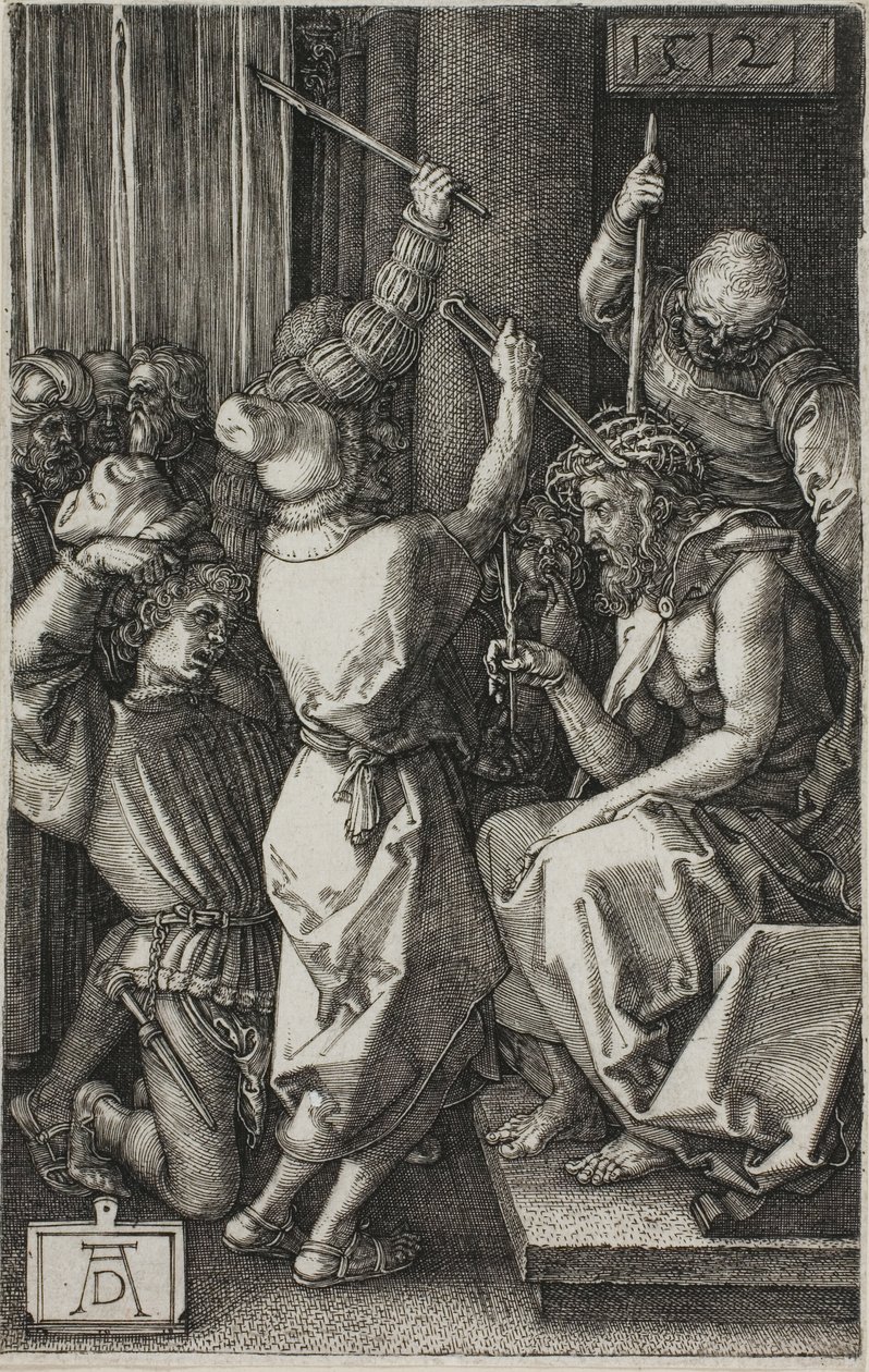 Christus mit Dornen gekrönt, aus Die gravierte Passion von Albrecht Dürer