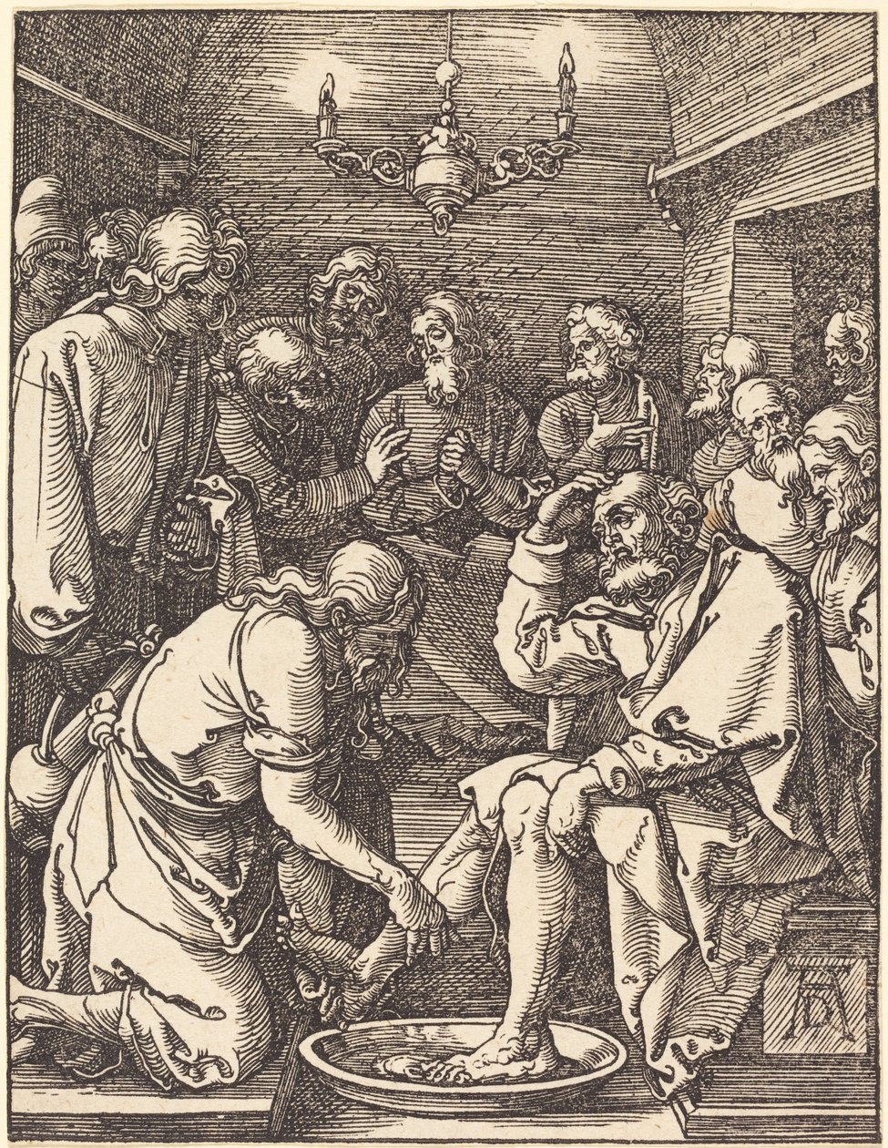 Christus wäscht die Füße der Jünger von Albrecht Dürer