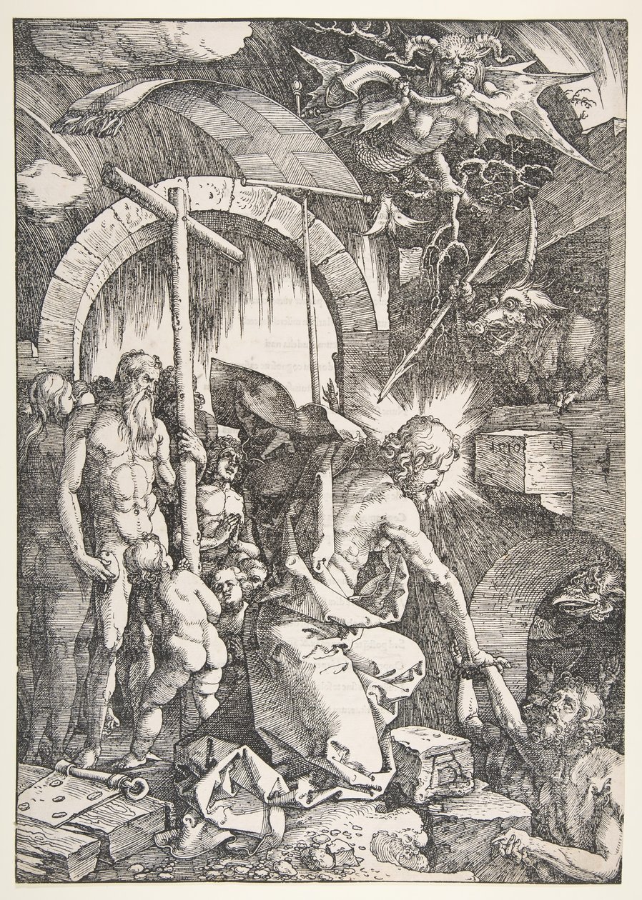 Christus in der Vorhölle, aus Die Große Passion, Ausgabe 1511 von Albrecht Dürer