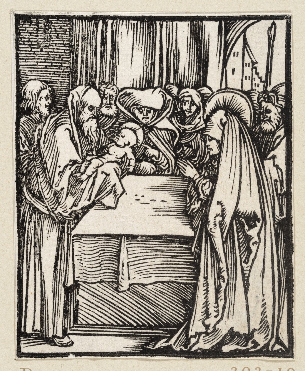 Darbringung Christi im Tempel (43 religiöse Themen) von Albrecht Dürer