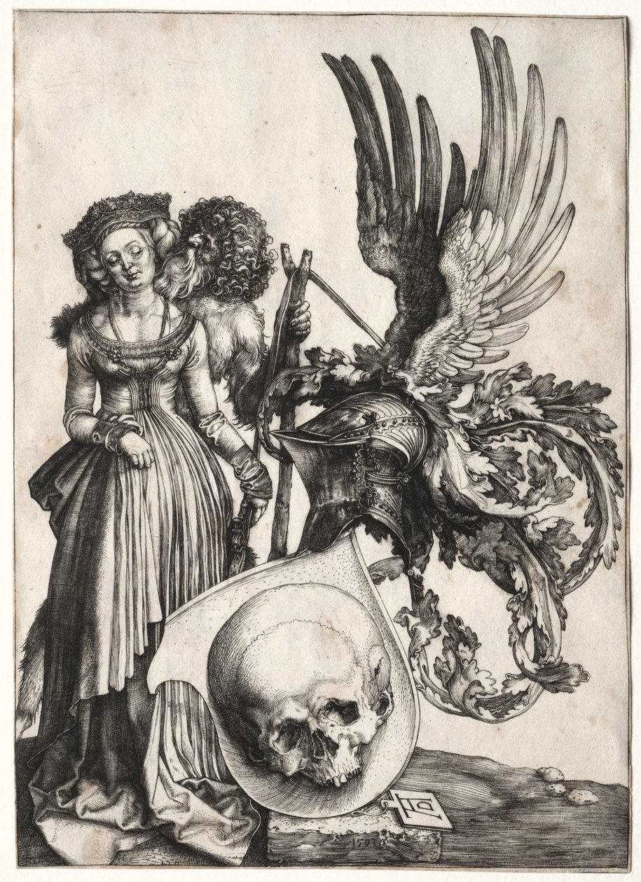 Wappen mit einem Schädel von Albrecht Dürer