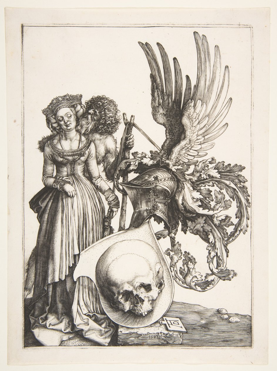 Wappen mit einem Schädel von Albrecht Dürer