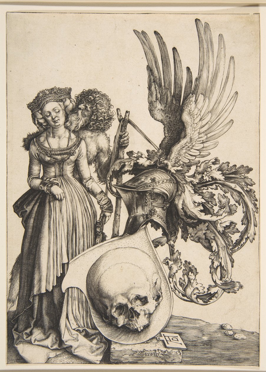 Wappen mit einem Schädel von Albrecht Dürer