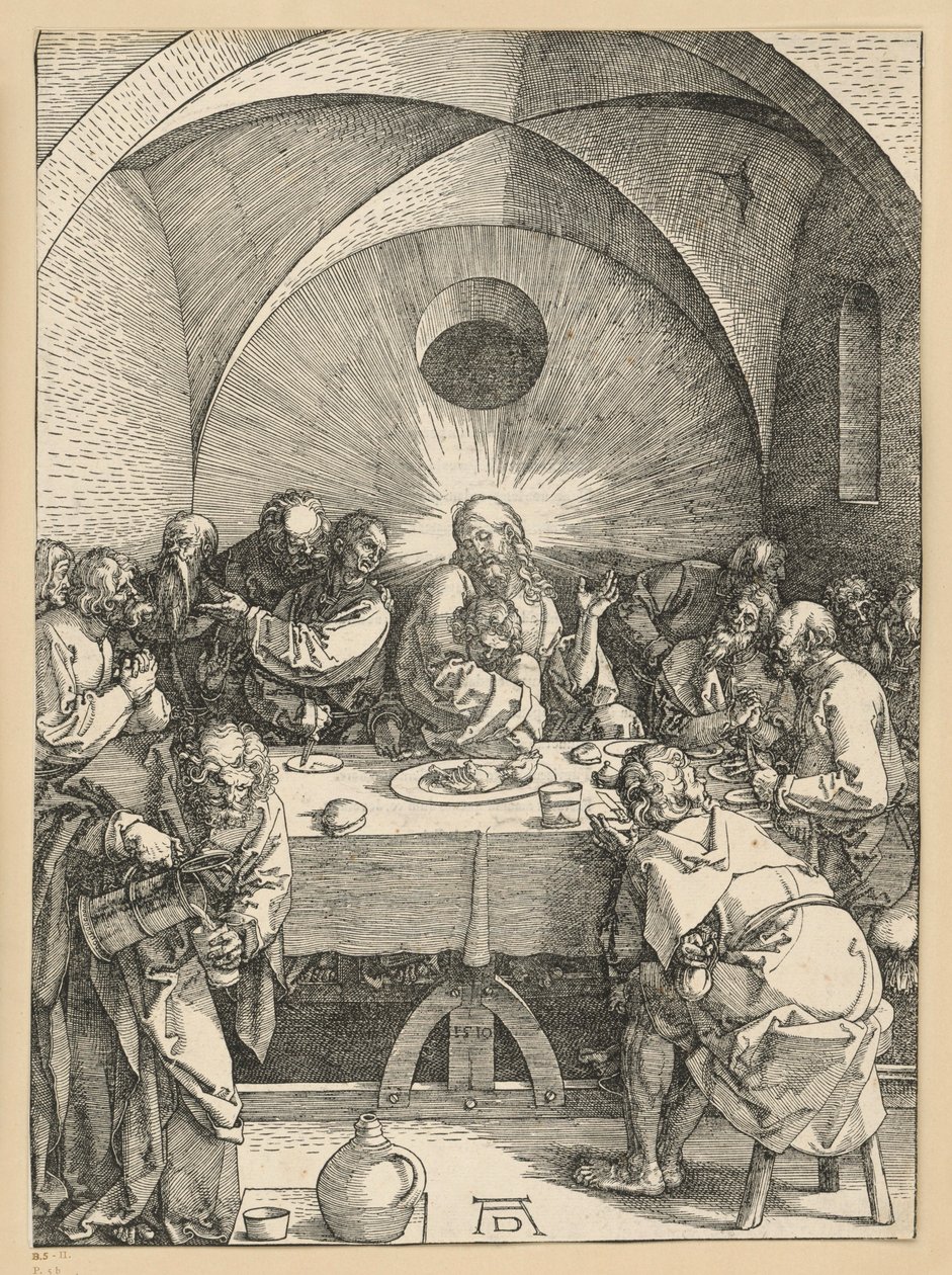 Das letzte Abendmahl (Große Passion) von Albrecht Dürer