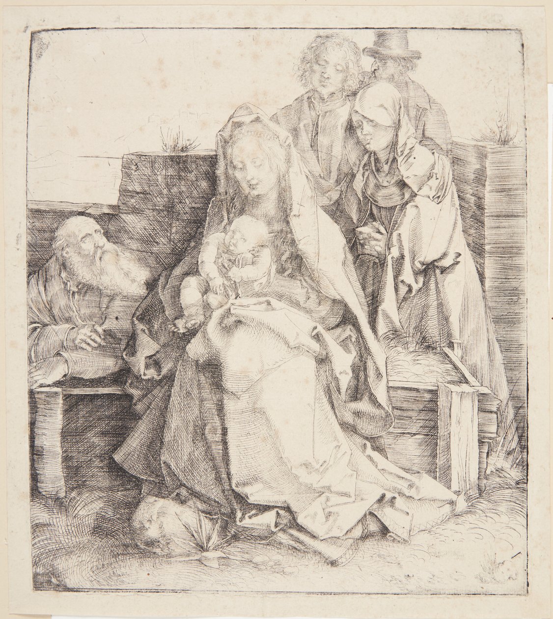 Die heilige Familie, sechs Personen von Albrecht Dürer